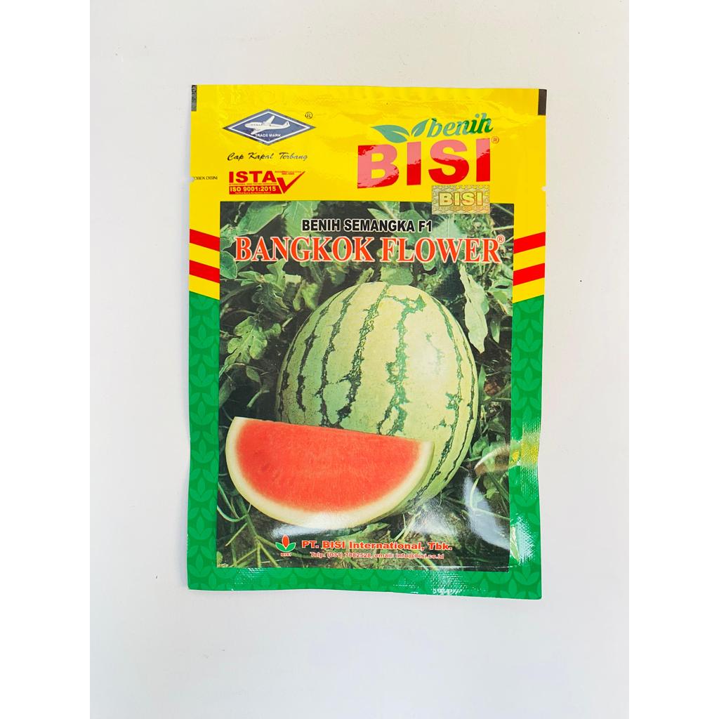 Benih Semangka F1 BANGKOK FLOWER isi kemasan 20gr dari Benih Bisi Cap Kapal Terbang - Semangka Merah