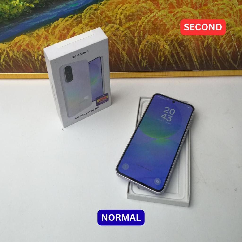 SAMSUNG A36 12/256 GB (5G) HP SECOND ORIGINAL SINAR MUTIARA CELL