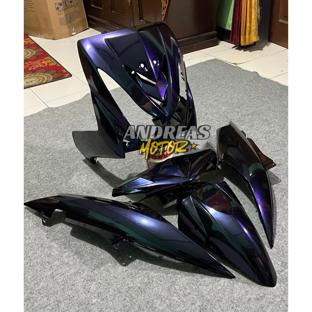 BODI CUSTOM MIO SOUL KARBU 2007-2012/FULLSET COVER BODY HALUS YAMAHA MIO SOUL KARBU / BODI SET HALUS