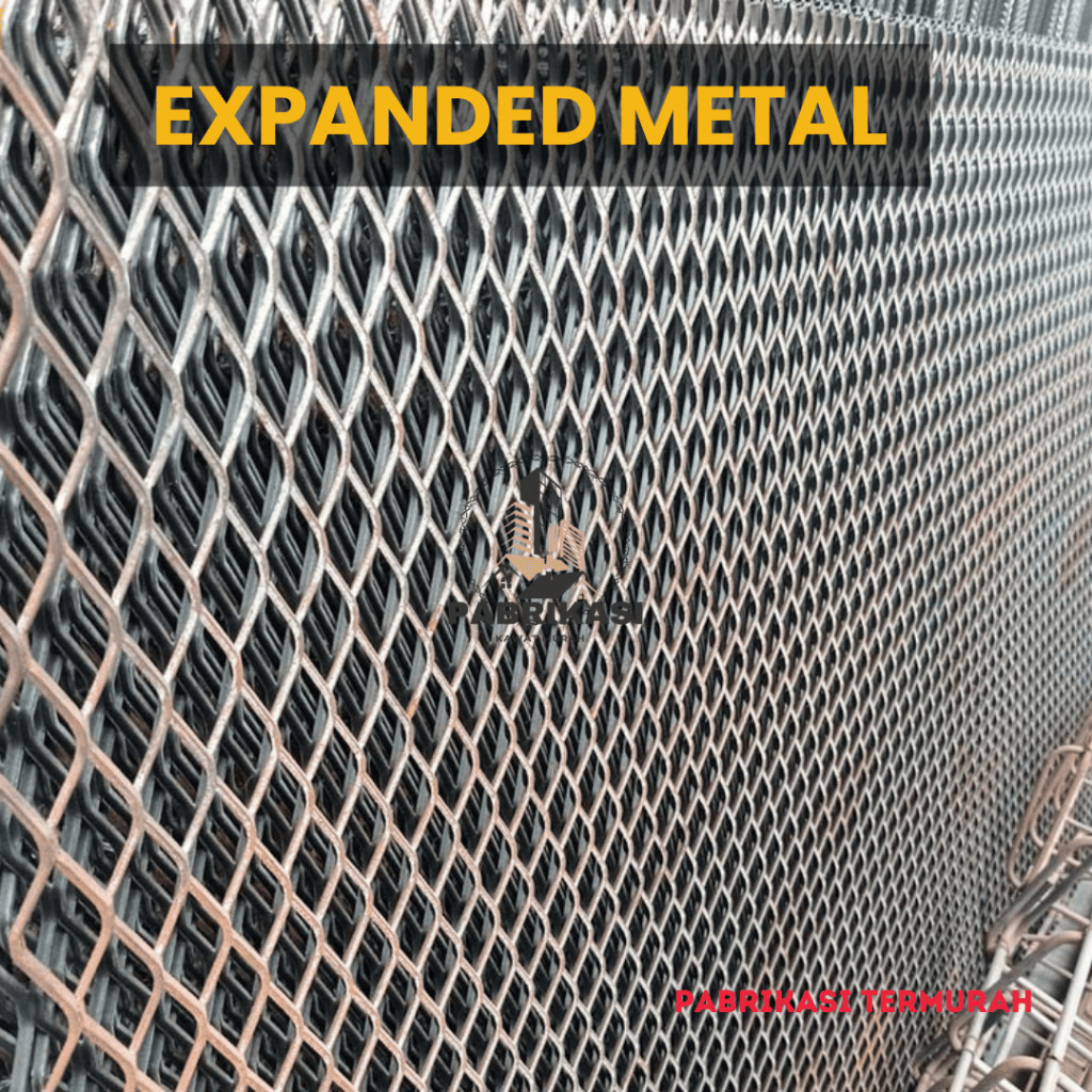 KAWAT JARING EXPANDED METAL BESI BAJA LEMBARAN 1,2 X 2,4 METER PABRIKASI TERMURAH