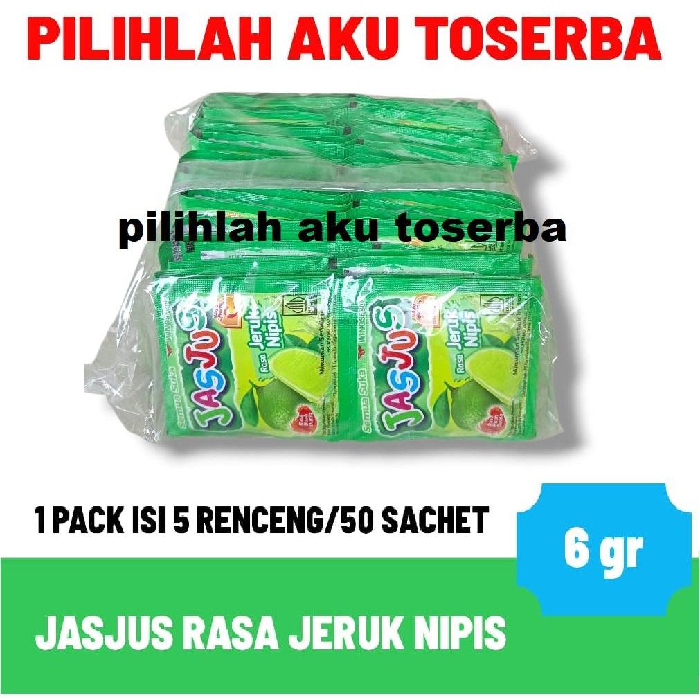 JASJUS JAS JUS Rasa JERUK NIPIS kemasan renceng - ( HARGA 1 pack )