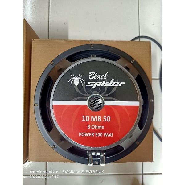 speaker black spider 10 inch middle/lowmid
