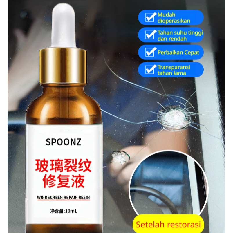 Perbaiki Retak Cepat Cairan Perekat Kaca Retak HFH - Solusi Efektif Perbaiki Keretakan Kaca Mobil/Ru