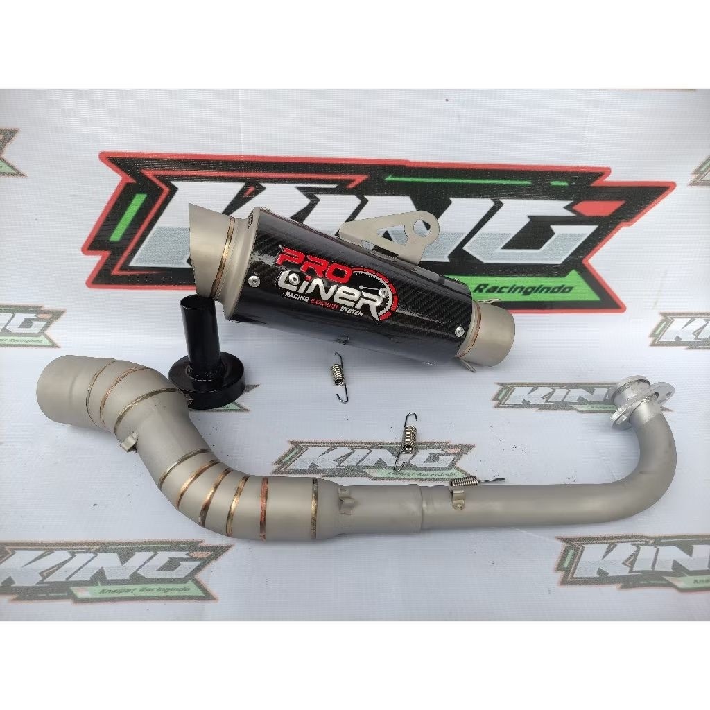 Knalpot Proliner Tr1 Short Sanblast Karbon Beat NMAX PCX Aerox Adv dll