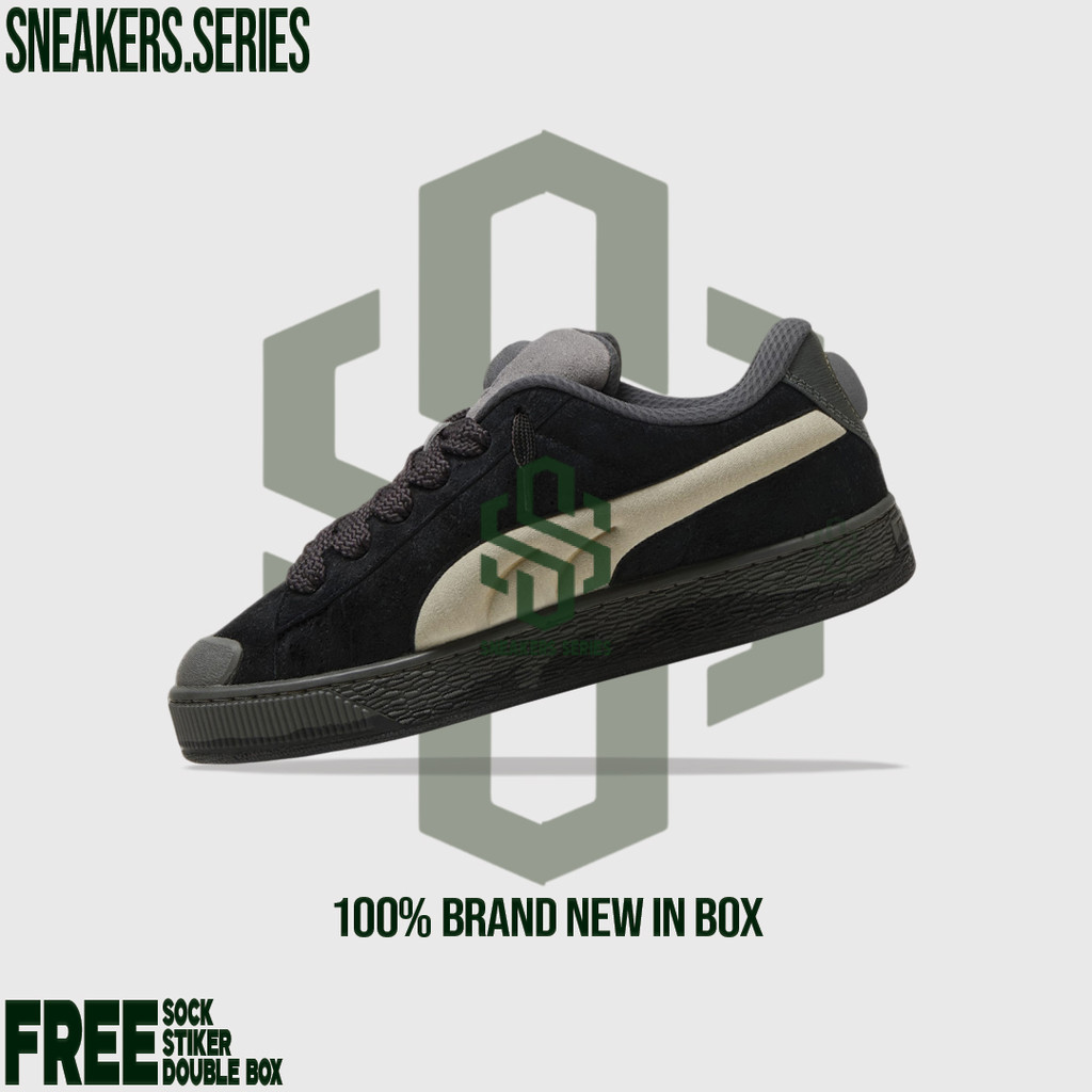 Sepatu  Puma  Suede Xl Black Shadow Grey  100% BNIB