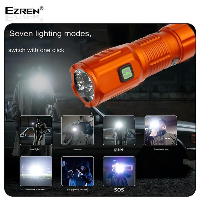 Ezren F30 Flashlight Mini Flashlight Mini Ultra Bright Torches Rechargeable Mangetic