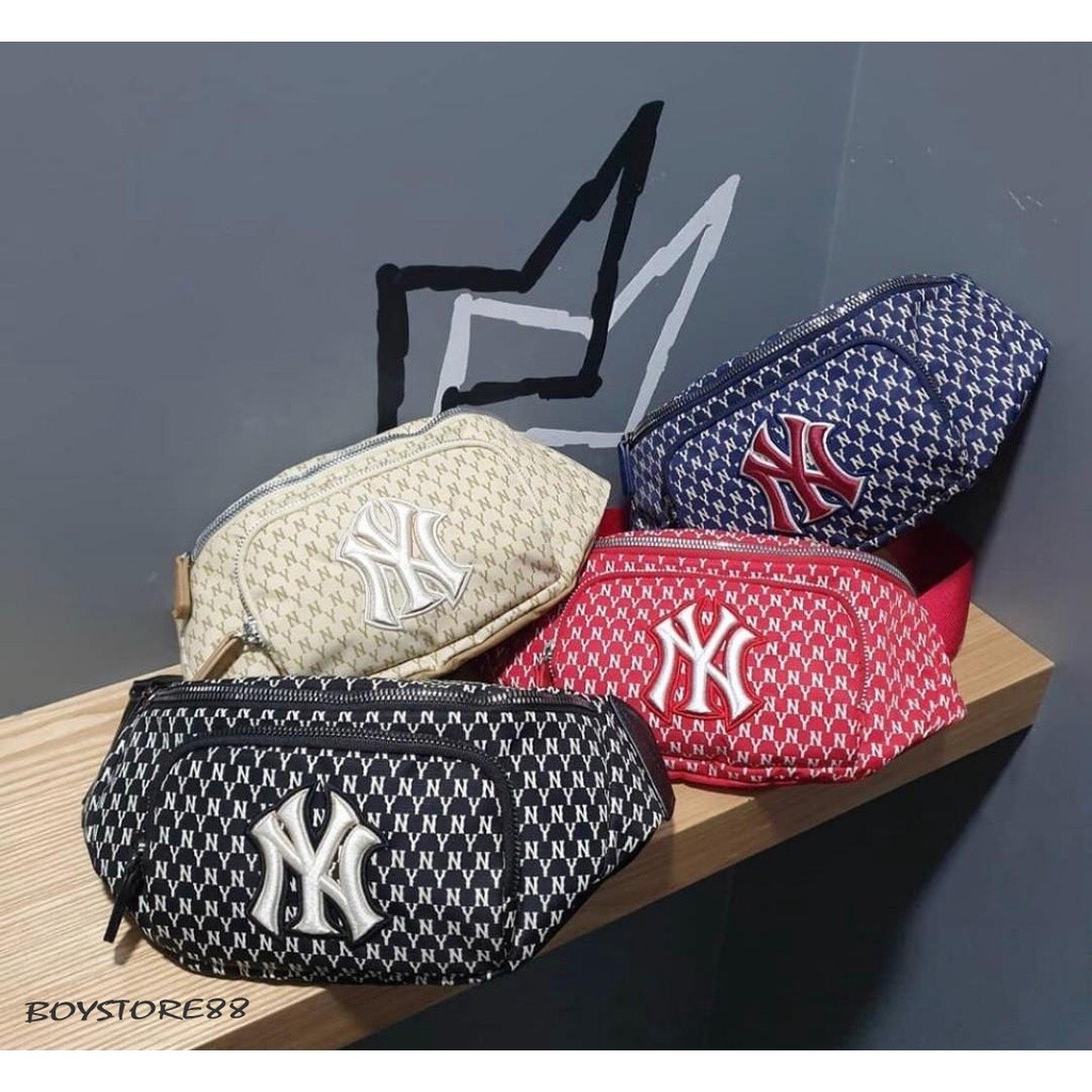 WAISTBAG MLB MONOGRAM ORIGINAL PRIA/WANITA WITH BOX FULLTAG