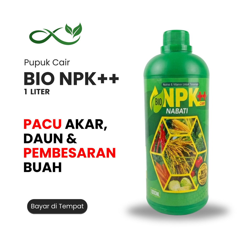 Pupuk Bio NPK Cair++ Nabati 1 Liter – Pupuk Organik Cair Lengkap untuk Semua Tanaman