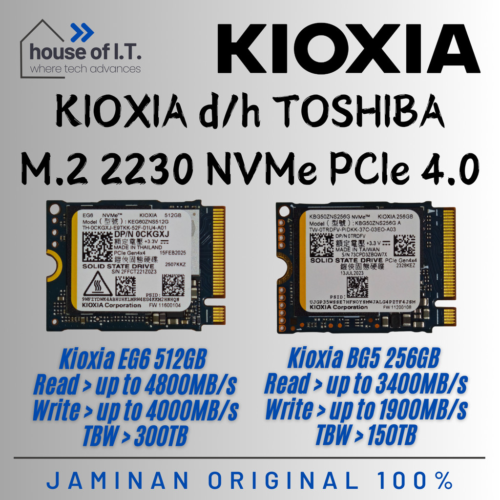 SSD NVMe 2230 256GB NVMe 512GB 2230