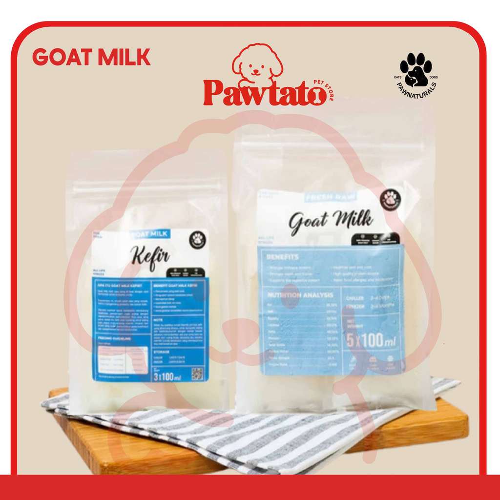 Susu Fermentasi Paw Naturals Goat Milk Kefir Minuman Anjing Puppy Dog Vitamin Drink PAWTATO PET STOR