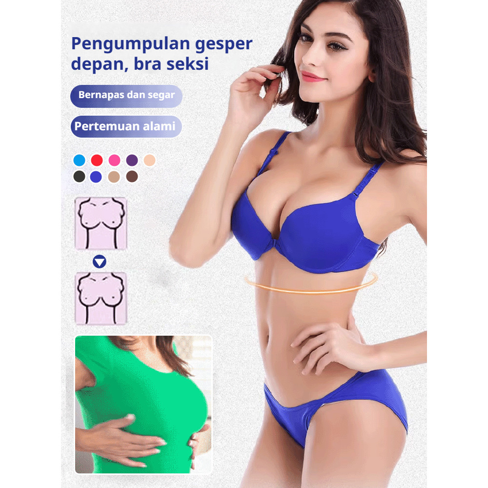 Kancing Depan & Membentuk Payudara  Bra Wanita Seksi Penopang Payudara Nyaman / Bra Kancing Depan / 