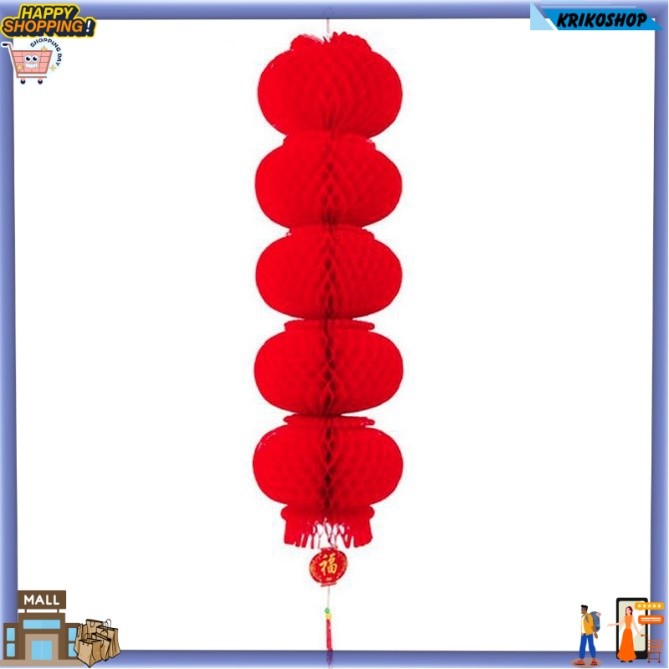LAMPION SUSUN PLASTIK HONEYCOMB
