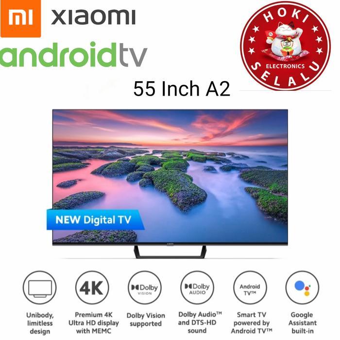 XIAOMI Mi TV 55 Inch A2 Smart Android Digital TV 4K UHD HDR Dolby 55A2