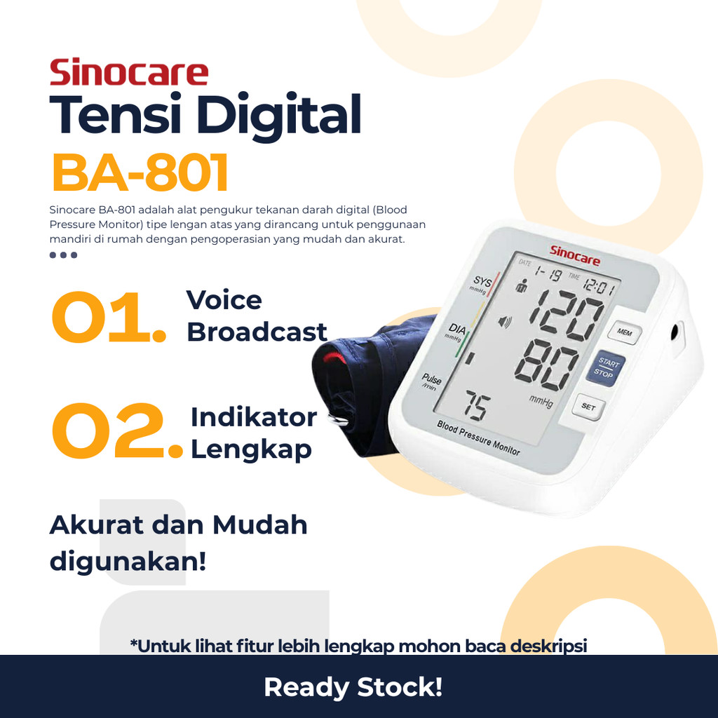 TENSI DIGITAL BA 801 SINOCARE