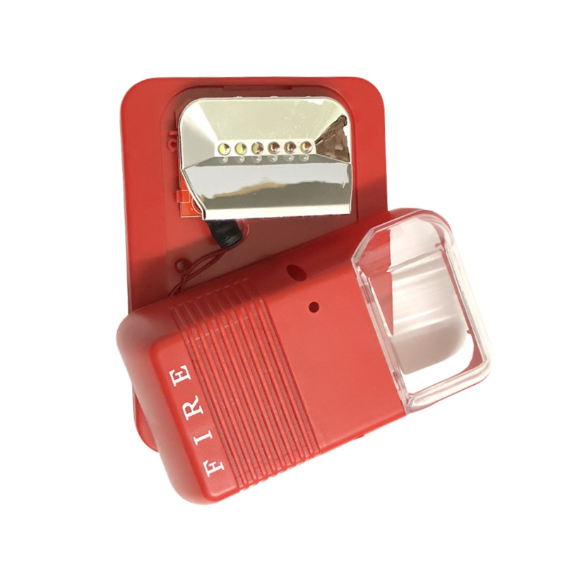 Compact ABS  Shelled 12V24V Emergency Strobe Siren  High  Decibel with FirePoliceAmbulance Sounds & 