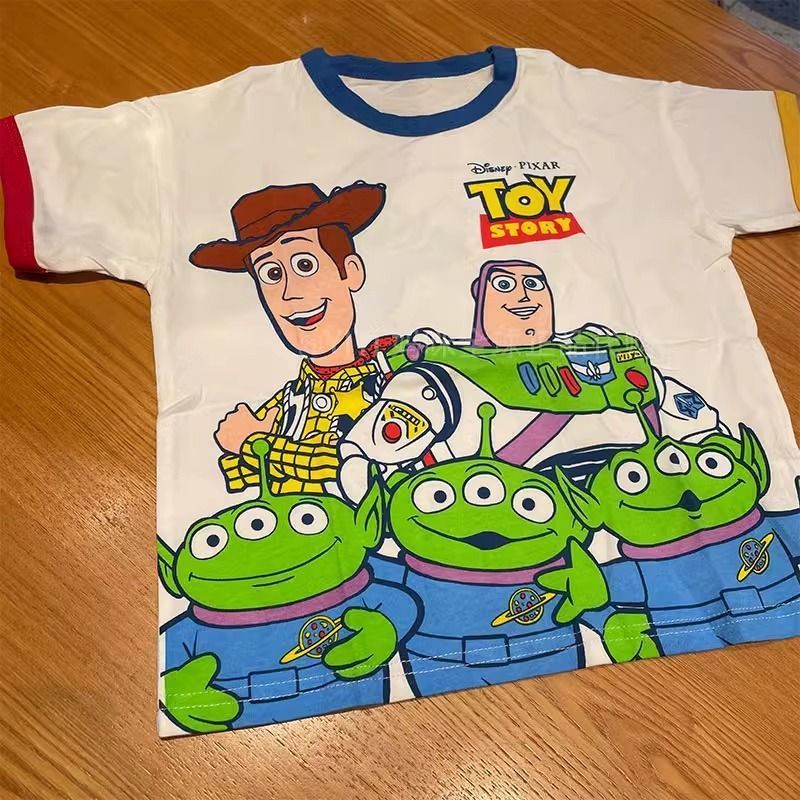 Sayap Mungil Kaos Lengan Pendek Toy Story Buzz Lightyear Alien Untuk Anak Laki