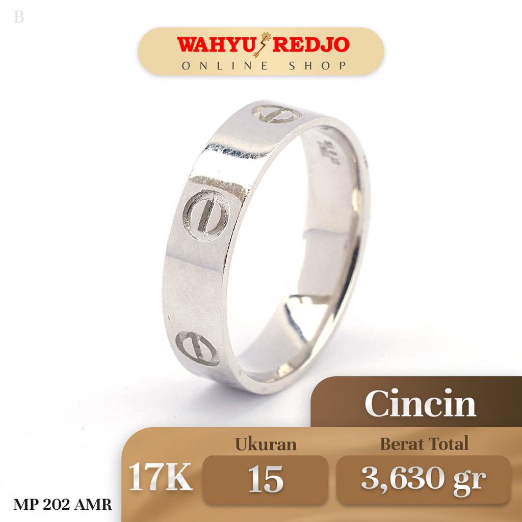 Cincin Emas AMR Kadar 17K Wahyu Redjo CC-17K-30646446-PMR