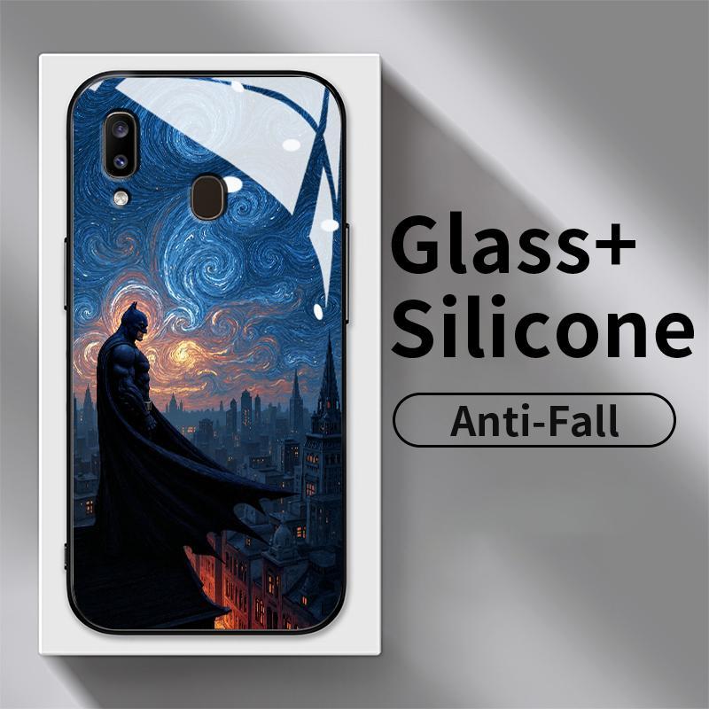 Kaca Glass Case For Samsung A20 A20s A21s A22 4G A22s A23 5G A24 A25 Silicone Back Cantik Unik Pange