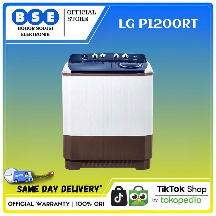 LG MESIN CUCI 2 TABUNG P1200RT 12 Kg LG P1200RT MESIN CUCI 2 TABUNG