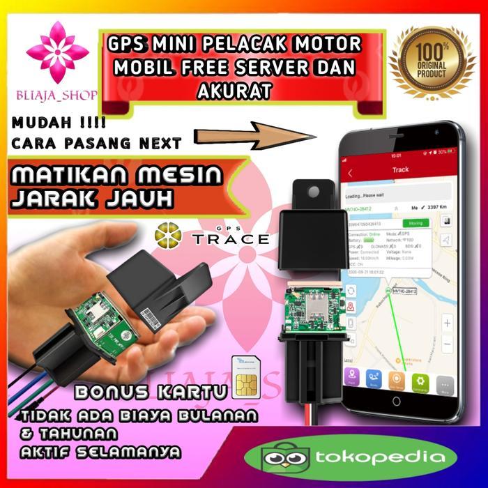 Gps Motor Mini Tracker Matikan Mesin Lacak Jarak Jauh Anti Maling