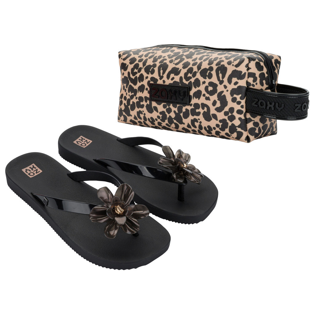 Sandal Jepit Wanita Zaxy Summer + Necessaire Ad Black