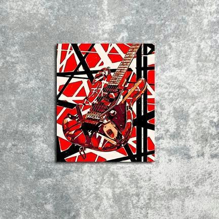 Poster Hiasan dinding Van Halen Gitar Big Salle 
