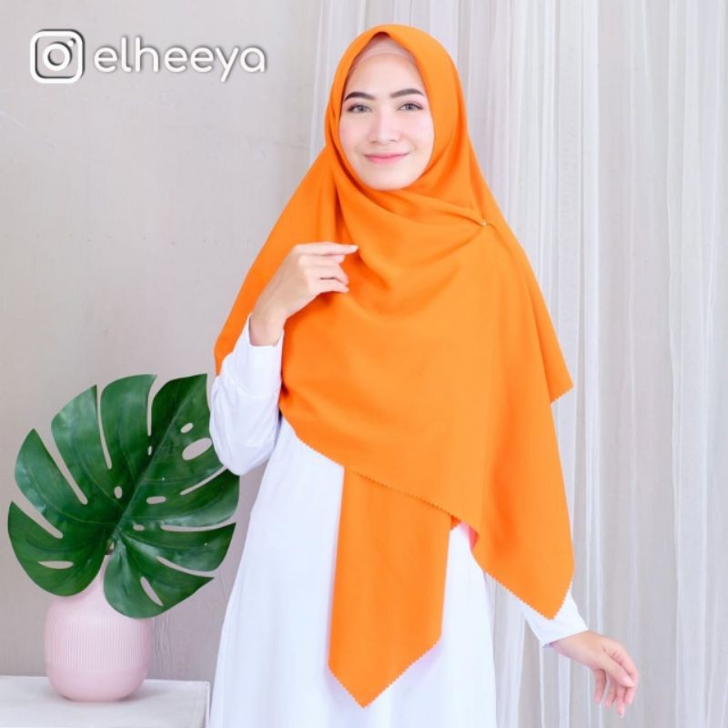 Jilbab PKS terbaru orange kerudung pks laser cut