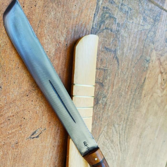 golok kerja kebun baja, golok sembelih full tang