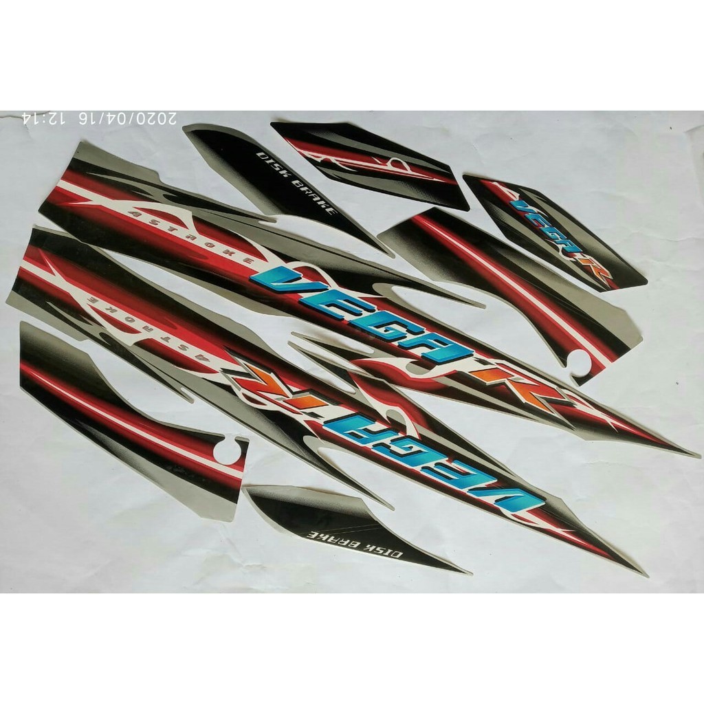 stiker striping motor yamaha vega r 2007