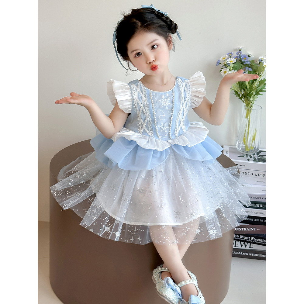 Mentari Kecil Gaun anak perempuan,gaun ulang tahun anak-anak, gaun putri Lolita untuk bayi perempuan