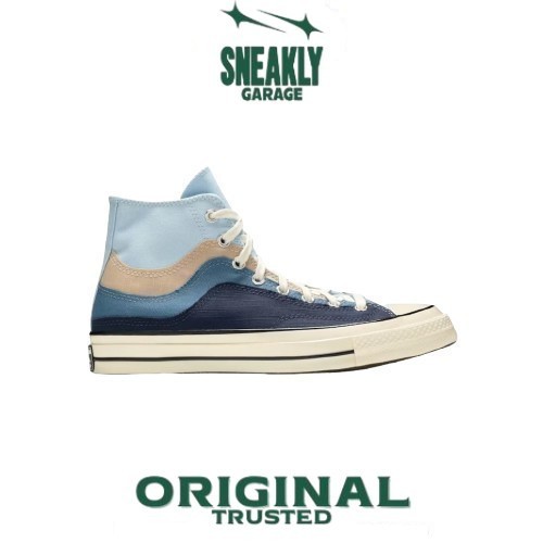 Sepatu Converse Chuck Taylor 70s Hi The Great Outdoors Chambray Blue Farro  Sneakers Unisex