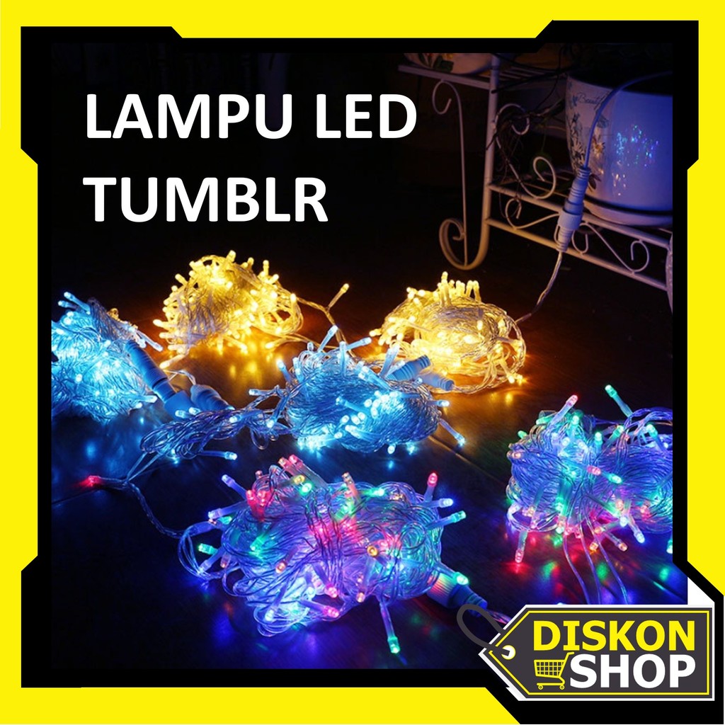 Diskon Shop - L006 Lampu Hias Natal 50 LED Packingan DUS KOTAK / Lampu LED / Lampu Dekorasi Kamar 10