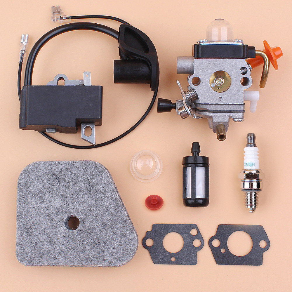 Carburetor Ignition Coil Air Filter Kit For STIHL FS87 FS90 FS100 HL100 HL95 KM90 HT100 KM100 KM130 