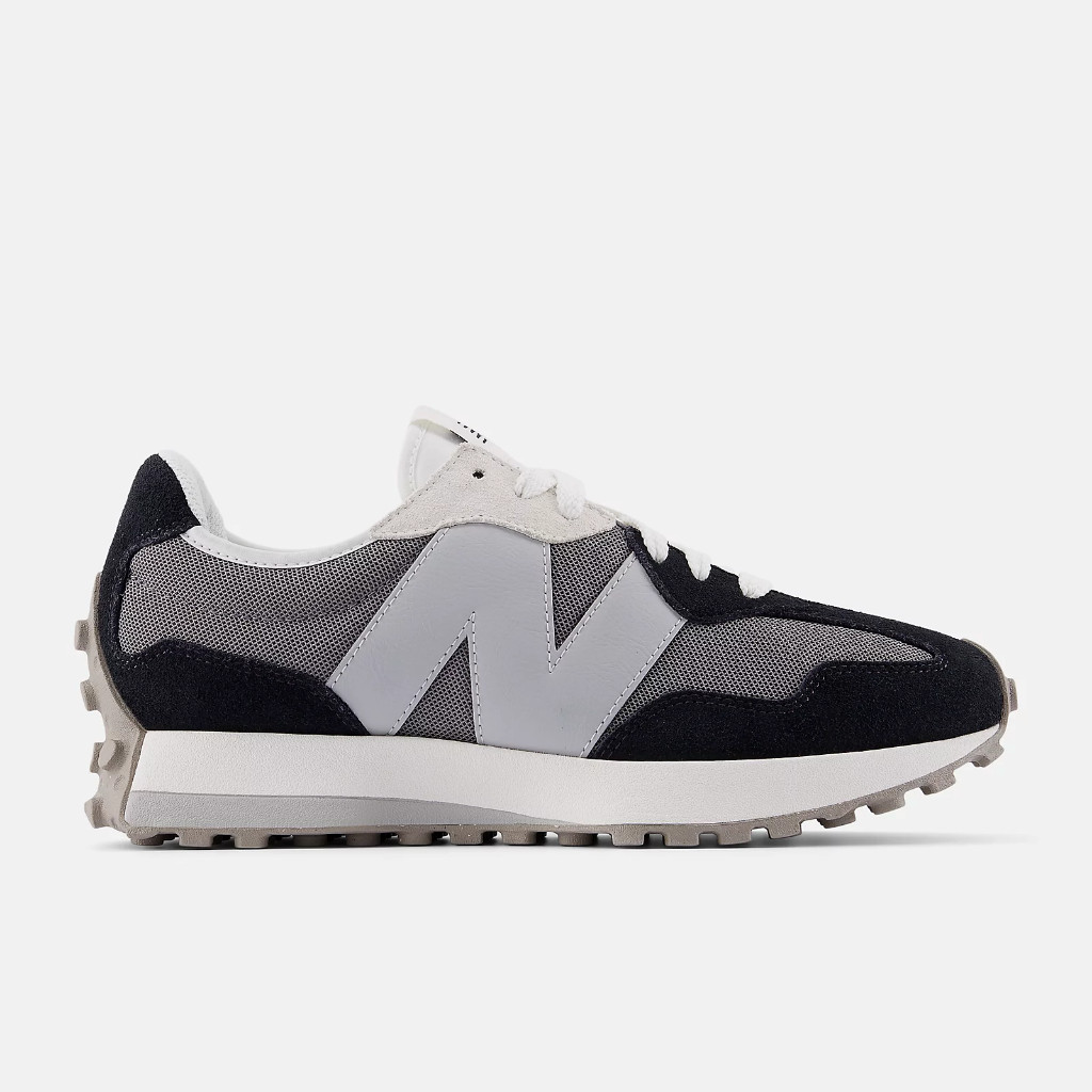 Sepatu Sneakers Unisex New Balance 327 Black with Castlerock Original U327LNB