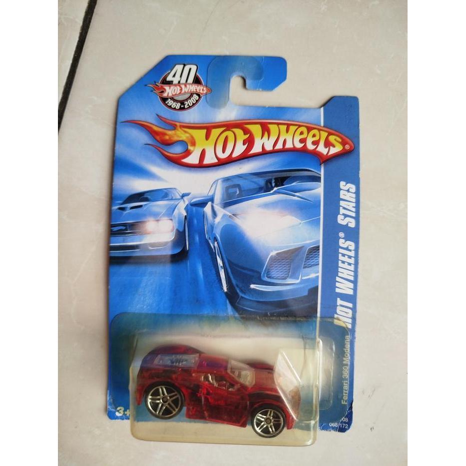 HOTWHEELS HOT WHEELS  FERRARI 360 MODENA  RED TRANSPARENT  VERY RARE