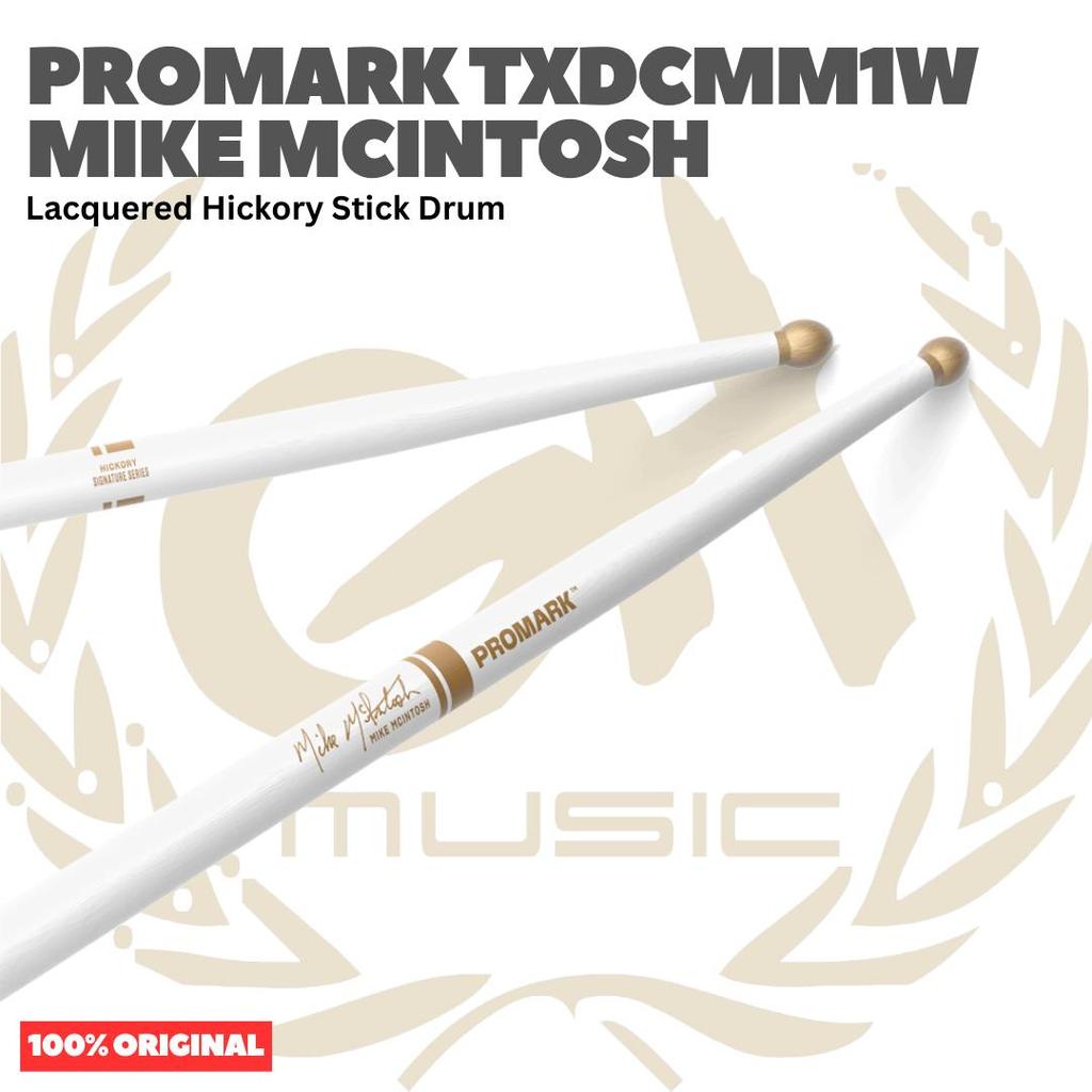 PROMARK TXDCMM1W Mike McIntosh Lacquered Hickory Stick Drum - Stik Drum Original Asli