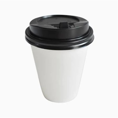ASS 50pcs PAPER CUP 8oz POLOS PAPER CUP KOPI GELAS KOPI PANAS KERTAS CUP
