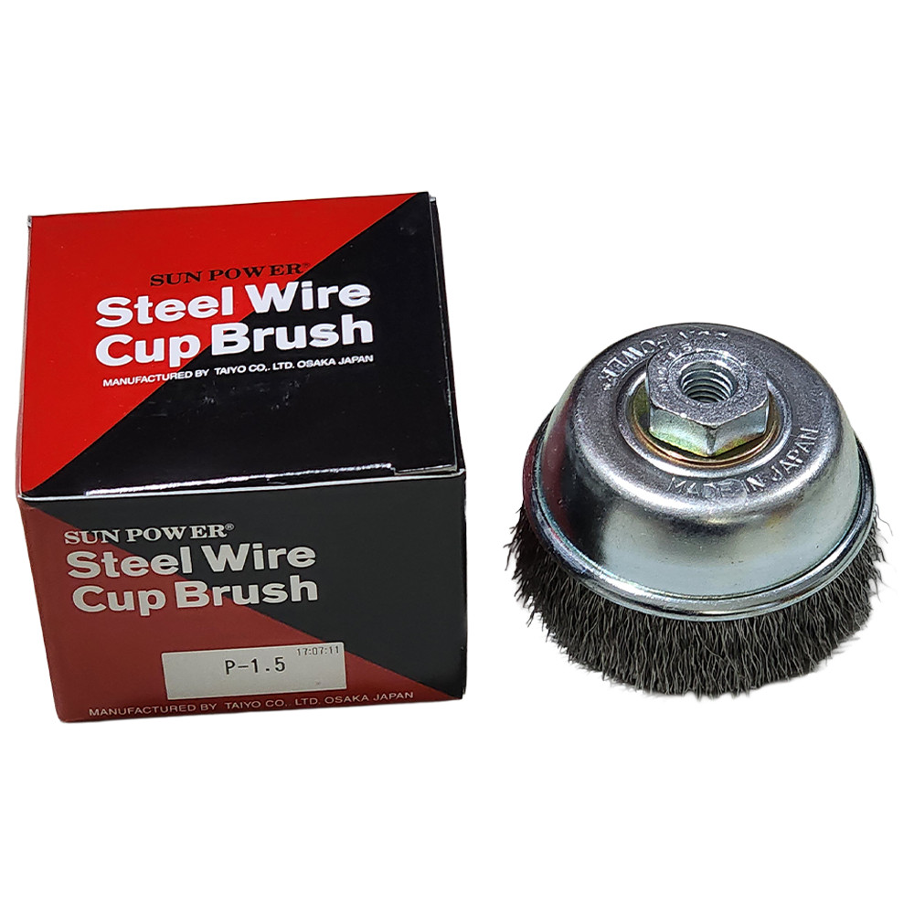 Sikat Mangkok 3" Sun Power Cup Brush 3" Steel Sikat Kawat 3" Steel Sun Power