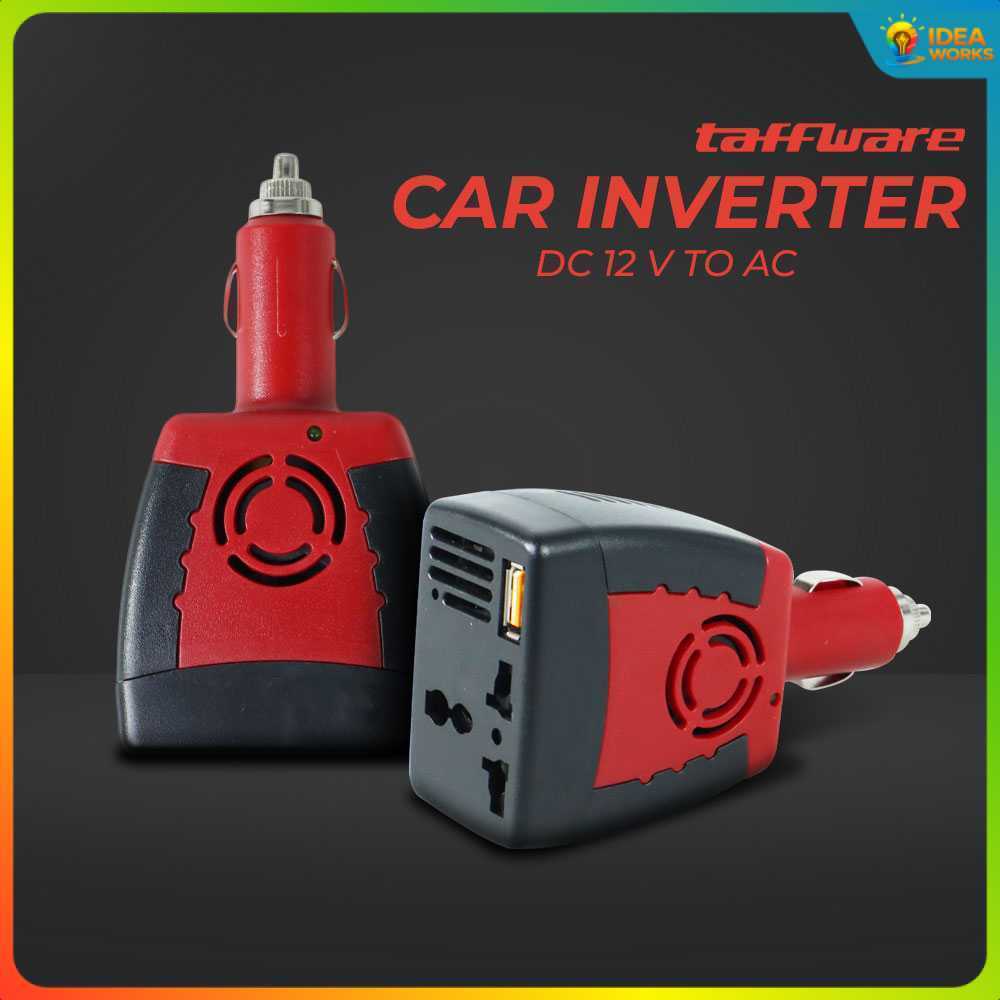 Taffware Power Inverter Mobil Car Mini DC 12 V to AC 220V 5V USB 150W - T150W
