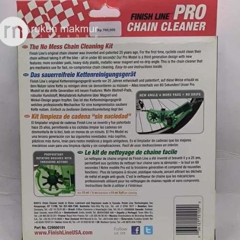 Finish Line Bicycle PRO CHAIN CLEANER Tool Kit Include Bike Chain Lube & Cycling Chain Degreaser Set
