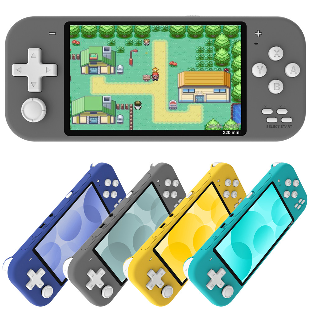 X20 mini 4.3 in IPS screen Handheld Portable Game Console 32GB 8GB 5000 games for 8/16/32 bit Arcade