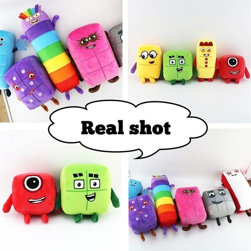 Boneka Numberblock 01-10 Lucu Cartoon Numberblocks Boneka Plush Mainan Edukatif Murah
