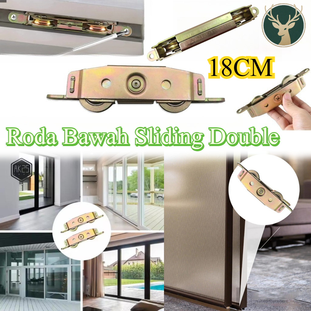 Roda Bawah Pintu Geser Pintu Lemari Jendela/ Beban Kuat Roda Pintu Sliding / Roda Bawah Sliding Doub
