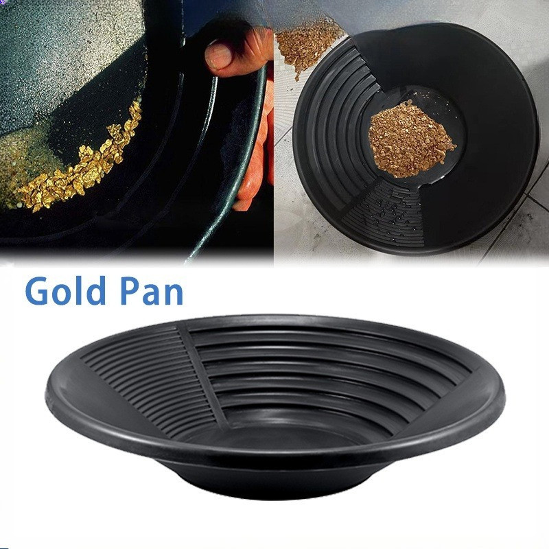 38cm Alat Gold Mining /Pencari Pendulang Penyaring Mendulang Mining Pan Saringan Mas/ Alat Dulang Sa