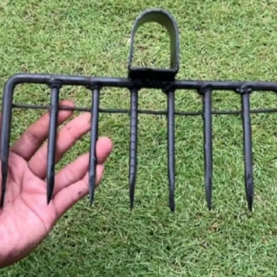 Garuk Sampah Besi Beton Gigi 4 8 12 - Garukan Sampah Kebun & Selokan Super Kuat