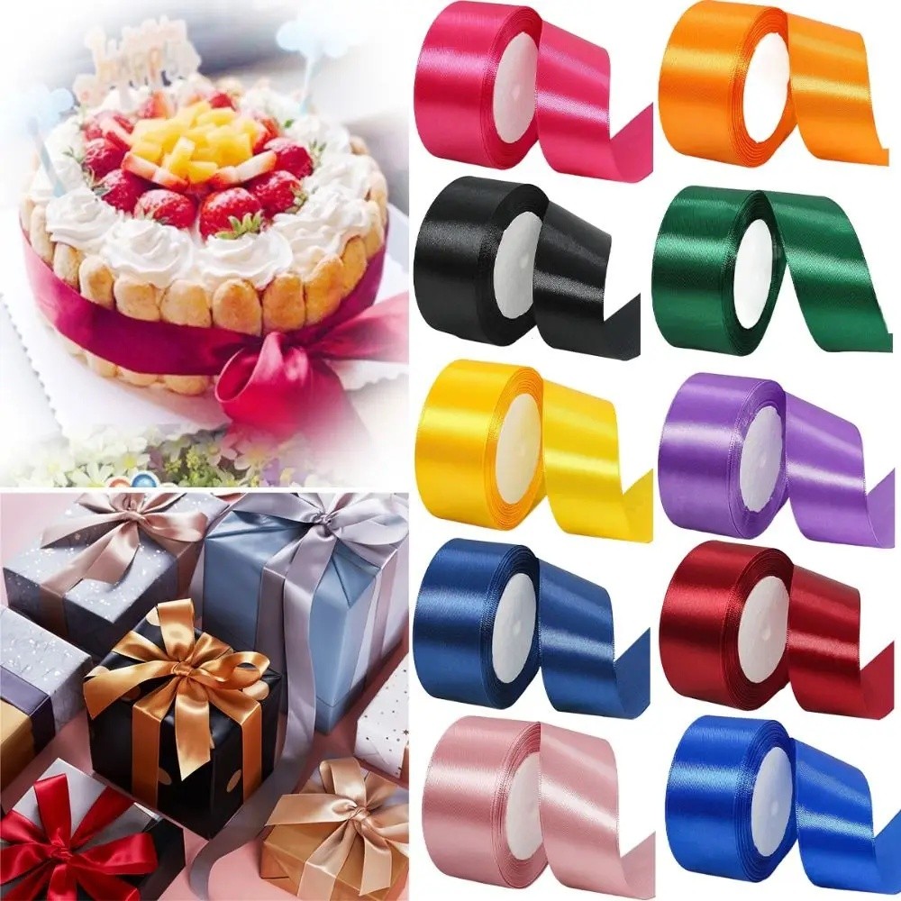 Pita Satin 4cm Pita Roll 20 Yards Pita Kain Satin Pita dekorasi Pita Saten