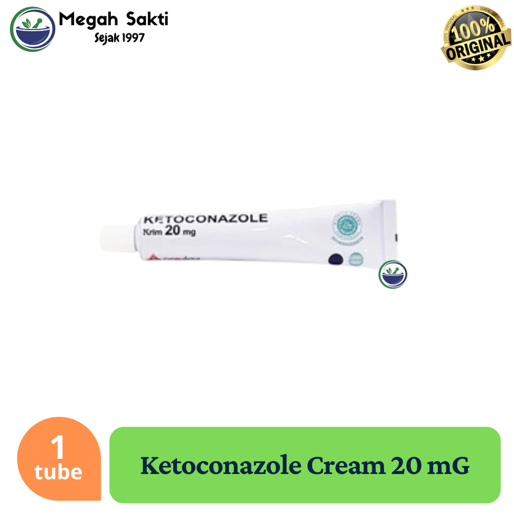 Megah Sakti - Ketoconazole Cream 20 mG | Salep Gatal, Panu, Kudis, Kurap, Kutu Air, Eksim