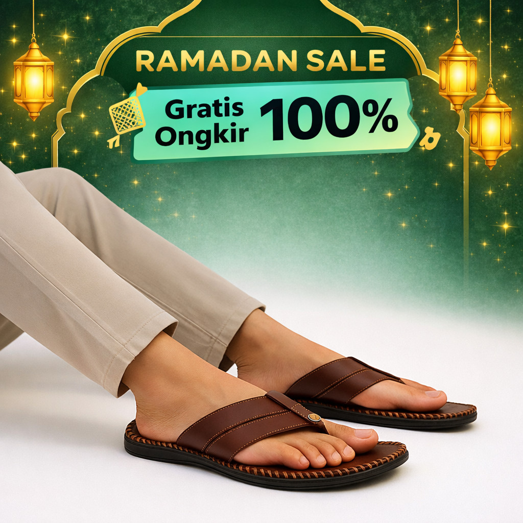 PROMO RAMADHAN SALE SANDAL SLOP PRIA SANDAL CANVIL PRIA JEPIT SLOP SENDAL SELOP DEWASA
