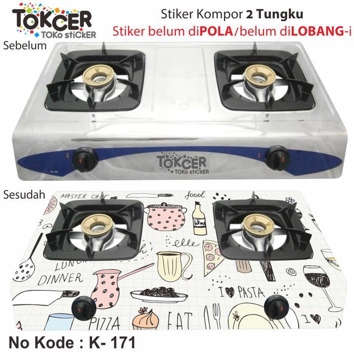 (Mitra ID.Store) Stiker Kompor 2 Tungku Masterchef sticker - K-171