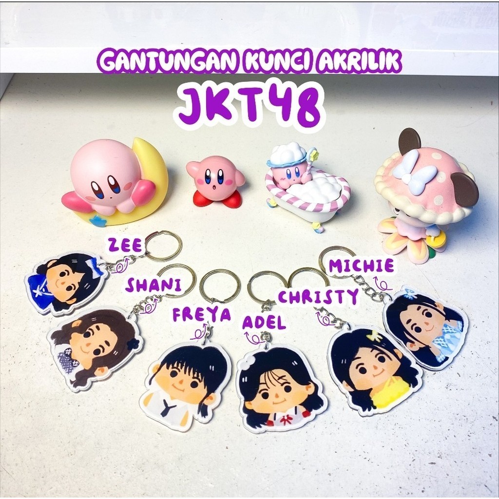 Gantungan Akrilik Jkt48 Anime Wibu Ganci Kunci Keychain Koleksi Jkt 48 Shani Michie Christy Adel Zee